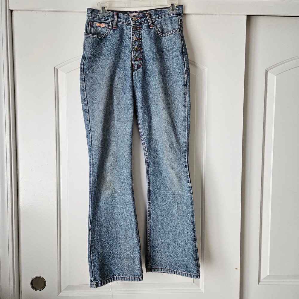 Orange Jeans Limited‎ Edition Womens 6 Bootcut Button Fly Light Wash Denim Pants